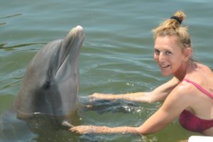 Content durch Erfahrung Kornelia mit Delfin